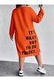Women's Its Okayy Printed Sweatshirt Dress / Tunic