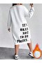 Women's Plus Size Its Okayy Printed Sweatshirt Dress / Tunic - 4