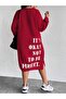 Women's Its Okayy Printed Sweatshirt Dress / Tunic
