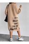 Women's Plus Size Its Okayy Printed Sweatshirt Dress / Tunic
