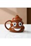 450ml Cartoon Smile Poop Mug Tea Coffee Cup Funny Humor Gift 3d Mugs Handgrip Drinkware