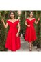 Women's Short Sleeve Double Breasted Collar Skirt Flounce Crepe Dress - 6