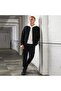 MEN'S BUTTONED BLACK GABARDIN JACKET - 7