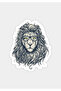 Cool Glasses Motorcycle and Helmet with Lion Pattern - 13X10 cm Laptop Glass Sticker
