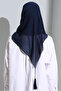 Bonnet Ready Turban Practical Stylish Scarf Hürrem Chiffon Tasseled Navy Blue Wrapped Shawl Hijab Hijab Bonnet - 4