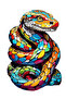 13X8 cm Colorful Python Sticker - Car, Motorcycle, Helmet, Laptop, Glass
