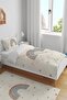 Starry Coffee Shades Rainbow Patterned Single Baby Kids Bedding Set - 2