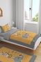 Animal Friends on Top Patterned Single Baby Kids Bedding Set - 2
