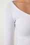 Women's Black and White V-Neck 2-Pack Knitted Blouse GT00058 - 5