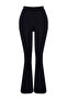 Lacivert Fitilli Flare/İspanyol Paça Yüksek Bel Esnek Örme Tayt Pantolon TWOSS23PL00135 - 6
