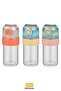 TKK 400ml Comfortable Drinking Silicone Body Glass Flask with Lockable Lid - 5