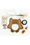 Owl Figure Photo Frame Wooden Mosaic Set - Kids Activity Set - 4