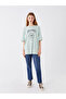 Crew Neck Printed Short Sleeve Oversize Women's Tunic - 3
