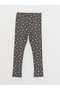 Printed Baby Girl Tights with Elastic Waist - 4
