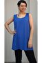 Civit blue thick strappy combed cotton T-shirt