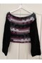 Ava Reversible Boat Neck Trend Casual Sweater - 5