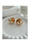 Gold Chubby Basket Earrings - 3