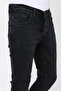 Men's Stretch Fabric Skinny Jeans Anthracite Gray Trousers 6959 - 2