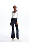 Square Neck Straight Long Sleeve Ottoman Women's Blouse - 3