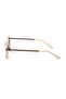 Women's Sunglasses Square Square Cream Frame Brown Glass - 5