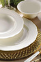 KÜTAHYA PORCELAIN Bone İlay Cake Plate 21 cm Undecorated - 3