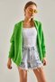 Women's Aqua Green Soft Knitwear Cardigan Stk232 - 5