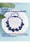 Sodalite Natural Stone Ladder Closing Bracelet Special Design