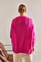 Women's Fuchsia Soft Knitwear Cardigan Stk232 - 3