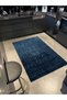 Navy Blue Themed Abstract Abstract Patterned Modern Decorative Carpet 3046 - 2