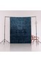 Navy Blue Themed Abstract Abstract Patterned Modern Decorative Carpet 3046 - 5