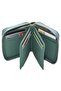 Mini Zippered Wallet Genuine Leather / Green / Matte Arsel - 4