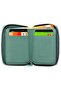 Mini Zippered Wallet Genuine Leather / Green / Matte Arsel - 5