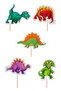 Cupcake Toothpicks Dinosaurs Themed 10 Pieces - 2