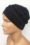 Ready Turban Bonnet Mihrace Pleated Black Cross Banded Lined Filled Hijab Bonnet Hijab - 5