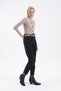 Hot Woman Black Lycra Mom Jean Trousers - 7