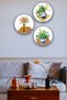 Vase Vintage Painting Set, 3-Piece Decorative Ornament, Living Room, Bedroom, Hall, Office Wall Decoration - 3