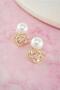 Women's Vip Series Baguette Zircon Stone Faux Pearl Earrings - 3
