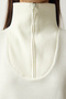 Women's Ecru Zipper Collar Knitwear Sweater PF00055 - 5