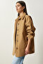 Women's Biscuit Buttoned Pocket Oversize Shirt Jacket DD01263 - 3