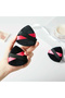 1Pcs Ribbon - Black Cotton Washable Velvet Puff, Face Contour Makeup & Cloth Sponge Cosmetic Foundation - 5