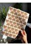 Handmade with love heart cut 4 cm 45 pieces kraft appearance sticker, handmade label, custom cut - 5