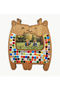 Giraffe Figure Photo Frame Wooden Mosaic Set - Kids Activity Set - 3