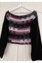Ava Reversible Boat Neck Trend Casual Sweater - 4
