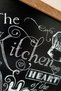 The Kitchen Is the Heart of the Home, Kitchen Is the Heart of the Home Wooden Framed Painting