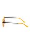 Women's Sunglasses Oval Orange Frame Black Glass - 4