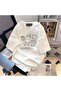 Retro Cartoon Cat Printed White Unisex Oversize T-shirt