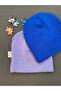 Baby Beanie Blue Lilac Color - 2