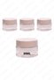 30ml transparent color cream jar glass cream box with white color protection lid 30cc glass jar 3pcs
