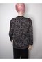 Women's Brown Buttoned Crew Neck Long Sleeve Seasonal Lizy Mother Combed Cotton T-Shirt with Side Slits - 3