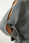 Women's Stone Window Detailed Single Sleeve Knitwear Sweater PF00059 - 5